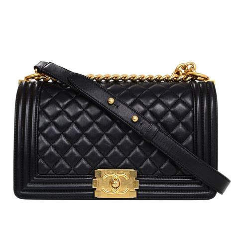 chanel black boy|Chanel black handbags.